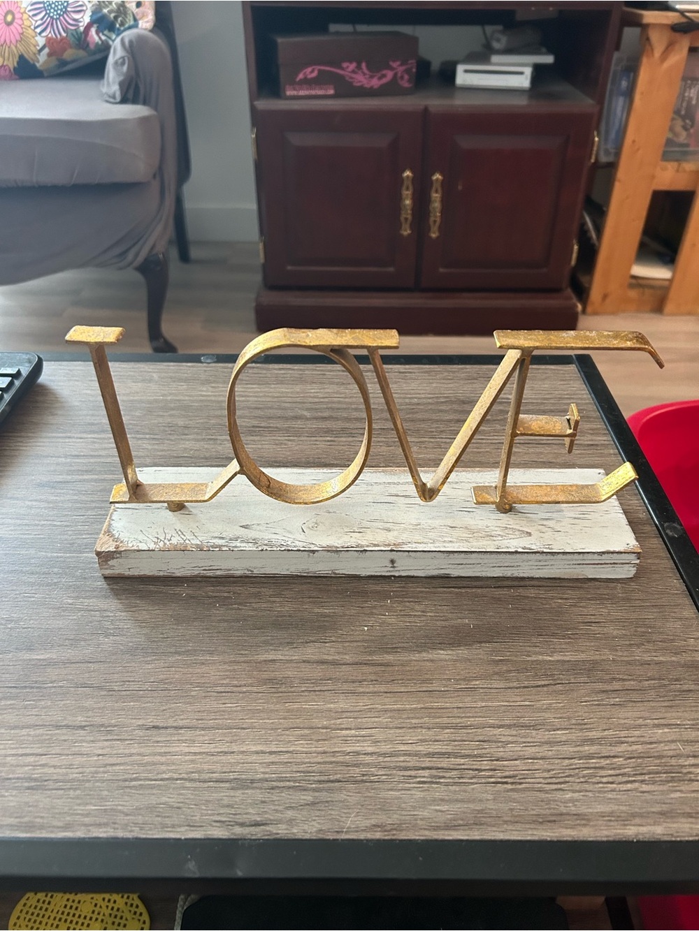 Antique style table decoration “LOVE”